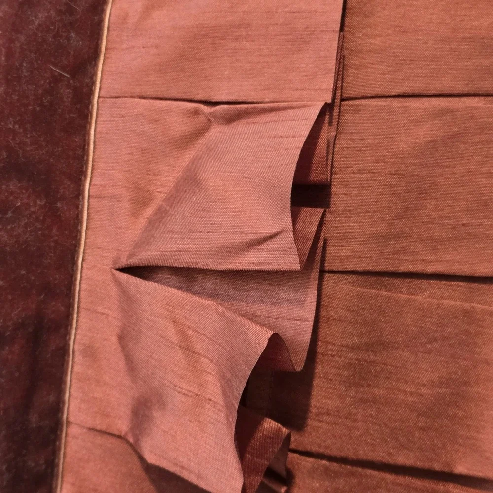 Rectangle‎ Pleated Ruffle Throw Pillow Unknown Maker